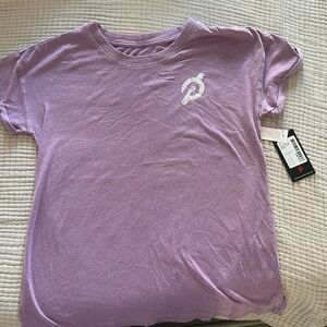 Peloton vintage short sleeve T-shirt, purple XS